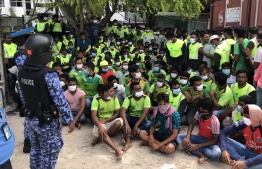 Hulhumale-Isladn Expert staff-Protest-Violence-Expatriate workers