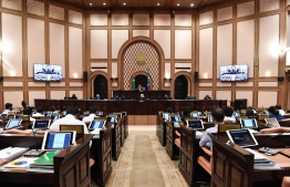 During a parliamentary session held during the COVID-19 outbreak in the country. PHOTO: PARLIAMENT