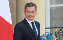 French Interior Minister Gerald Darmanin leaves after the weekly cabinet meeting at the Elysee Palace in Paris, on July 15, 2020. PHOTO: LUDOVIC MARIN / AFP