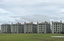 In this photograph taken on July 21, 2020, a general view of a complex with new apartment buildings for climate refugees, is pictured in Cox's Bazar. - Bangladesh has opened a complex of 20 housing blocks to house some of the growing numbers of people to have lost their homes to rising seas and ever-more-frequent storms. Climate change has already taken a serious toll on densely populated and impoverished Bangladesh, a country the United Nations has identified as among the most vulnerable to a warming planet. (Photo by - / AFP)