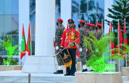 Independence Day flag hosting ceremony in 2020: government offices will be closed from July 26 to July 30 -- Photo: Ahmed Awshan / Mihaaru