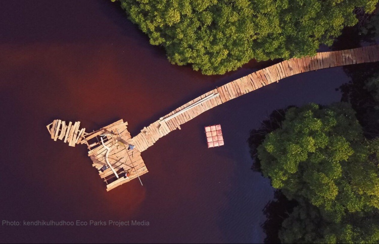 ކެނދިކުޅުދޫ ކުޅީގައި ޕާކެއް، އަޖައިބެއްހާ ރީތި!