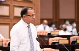 MP Adam Shareef: He submitted a motion to the parliament calling for swifter justice after a recent increase in cases of violence against women -- Photo: Parliament