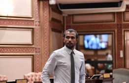 Opposition Progressive Party of Maldives (PPM)'s parliamentary representative of Alif Dhaalu Atoll's Mahibadhoo constituency Ahmed Thoriq (Tom). He submitted an amendment to the constitution, which aims to remove any political influence on JSC. PHOTO: PARLIAMENT