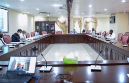 The Parliamentary Committee on National Security and Foreign Relations, meets with Home Minister and Police to discuss Section 24 of the Peaceful Assembly Act. PHOTO: MAJLIS