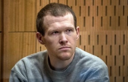 Australian white supremacist Brenton Tarrant attends his first day in court in Christchurch on August 24, 2020. Tarrant, who murdered 51 Muslims in last year's New Zealand mosques shooting showed no emotion as his sentencing hearing opened August 24, with horrific details of an atrocity prosecutors said was meticulously planned to inflict maximum casualties.
JOHN KIRK-ANDERSON / POOL / AFP