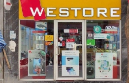 A Westore shop in Male' City: the police arrested a suspect on August 19, 2020, following a break-in and burglary of goods worth over MVR 100,000 from the shop. PHOTO/WESTORE