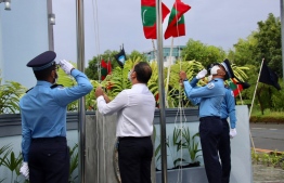hulhumale police station's new building being inaugurated