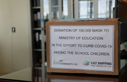 Face mask donation to schools by Lily Enterprises and Lily Shipping and Trading. PHOTO: MIHAARU