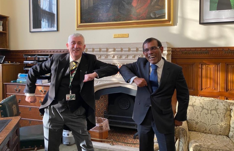 ނަޝީދު މާލެ ވަޑައިގެން ކަރަންޓީނުގައި