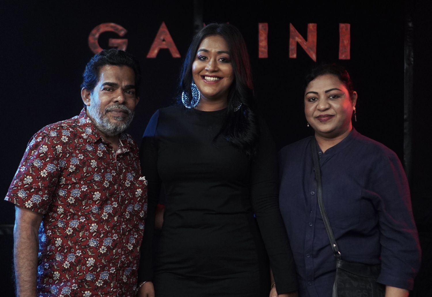 ގަމިނި ޕްރިމިއާ އިވެންޓް؛ މަރިޔަމް ޝަކީލާ، ނަތާޝާ ޖަލީލް އަދި ޔޫސުފް ރަފީއު (ޔޫސޭ).-- ފޮޓޯ: ބައިސްކޯފް