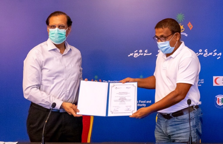 ޑަބްލިއުއެޗްއޯ އިން ސިއްހީ ސާމާނު ހަދިޔާކޮށްފި