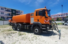 The United Arab Emirates (UAE) donated two sanitisation trucks to support the Maldivian government’s COVID-19 response efforts on September 29, 2020. PHOTO/FOREIGN MINISTRY