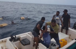During the special drug operation conducted by Addu Atoll by Maldives Police service. PHOTO: POLICE