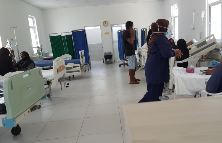 Sh. Funadhoo hospital ge ward thah furi covid facility ves beynunkuranee
