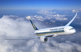 A Singapore Airlines flight