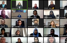 A screengrab during the virtual ceremony held to administer the oath for 277 new lawyers. PHOTO: MALDIVES BAR COUNCIL 