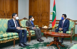 VP Faisal and the Bangladeshi High Commissioner. PHOTO: PRESIDENT'S OFFICE