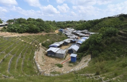 A general view of makeshift homes of Rohingya refugees at the Kutupalong camp in Ukhia on October 15, 2020. (Photo by Munir Uz Zaman / AFP)