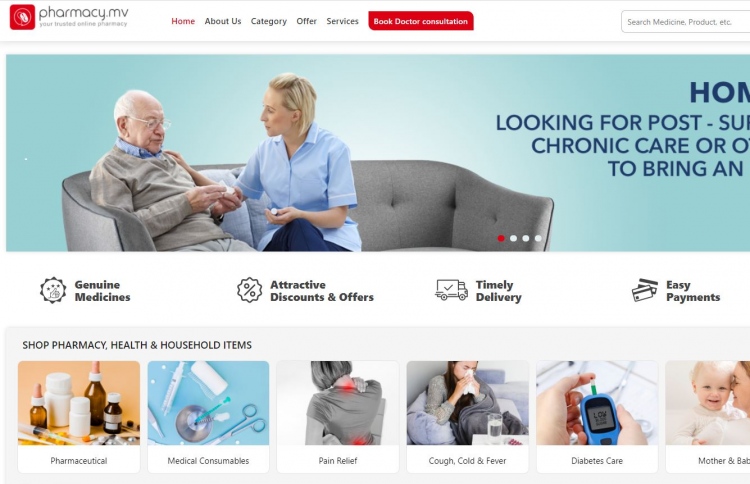 "ފާމަސީ އެމްވީ"ގެ ނަމުގައި އޮންލައިން ފާމަސީއެއް