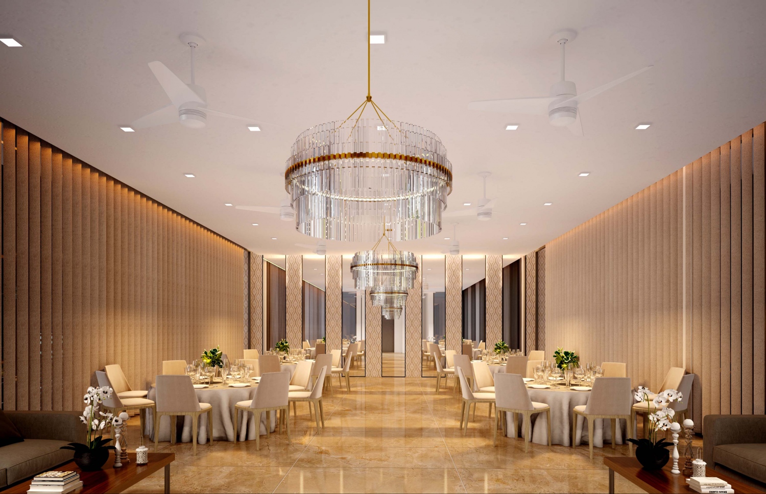 ބޮޑެތި އެއްވުންތައް ބާއްވަން ހަދާ ބެންކުއެޓް ހޯލުގެ ކުރެހުމެއް--