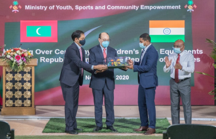 67 ރަށެއްގެ ޕާކު ހަދާ ސާމާނު އިންޑިއާ އިން ދީފި