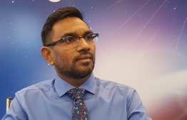 IGS' Chairman and CEO Riffath Mohamed announced the launching of Maldives' first space programme on November 15, 2020. PHOTO/IGS