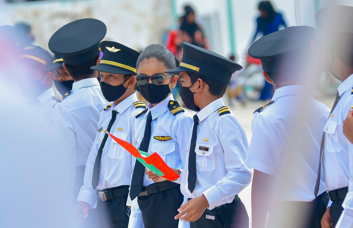 ހޯރަފުށި: ނޮވެމްބަރު 19، 2020- ރިއާސީ ކެމްޕޭންގައި ވެވަޑައިގަތް ވައުދާ އެއްގޮތަށް ހޯރަފުށީގައި ސަރުކާރުން ހެދި   އެއާޕޯޓް ރަސްމީކޮށް ހުޅުވުން. .-- ފޮޓޯ: އަހުމަދު އަވްޝަން/މިހާރު