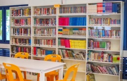 The newly revamped library at Alif Alif Atoll's Education Centre in Rasdhoo. PHOTO: BANK OF MALDIVES
