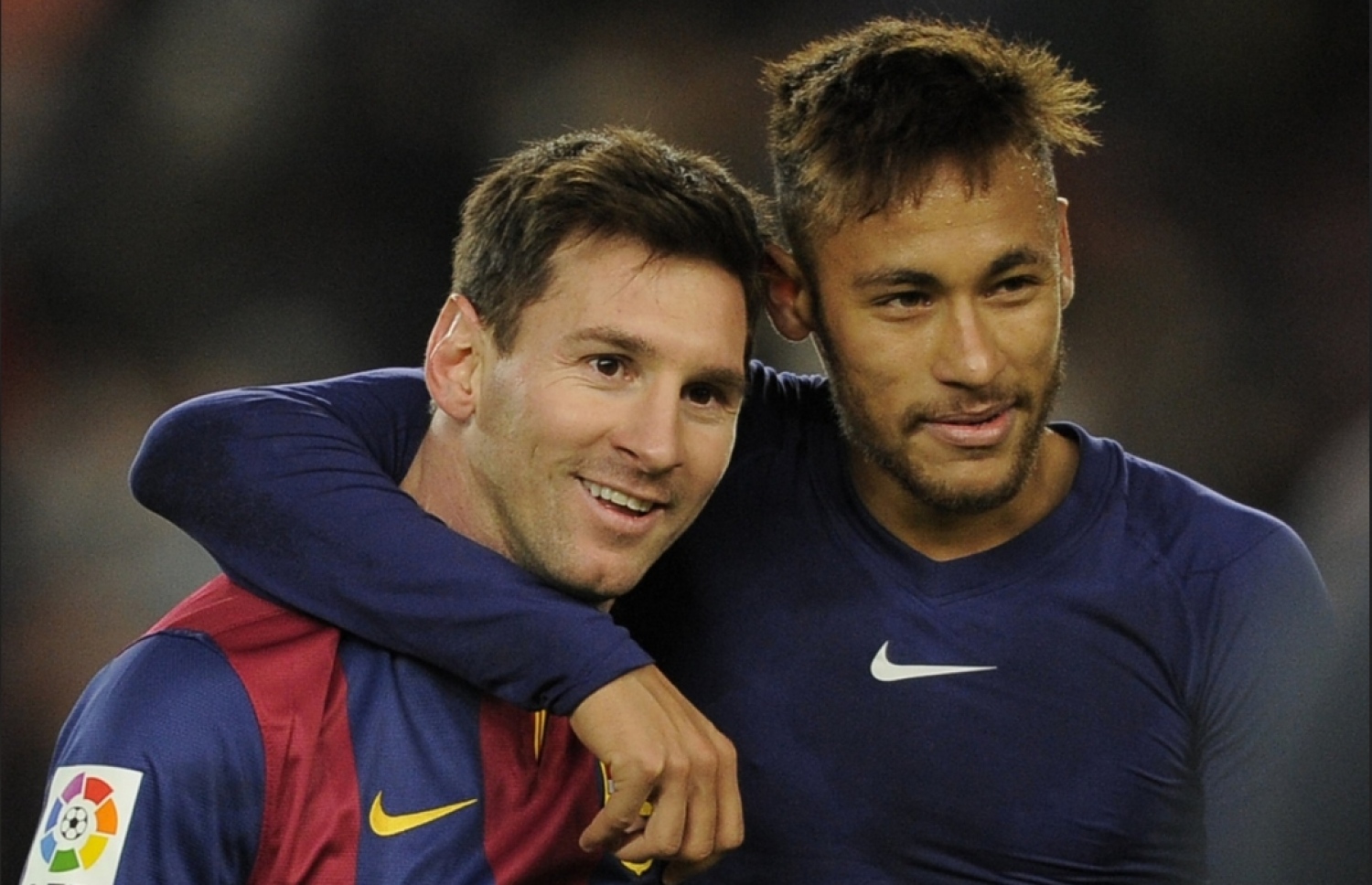 ބާސެލޯނާގެ މެޗެއްގެ ތެރެއިން ނޭމާ (ކ) އާއި މެސީ.-- ފޮޓޯ: އޭއެފްޕީ