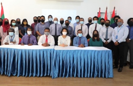 Contract signing ceremony for establishing weather stations at six islands across Maldives. PHOTO: ENV MINISTRY