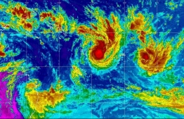 Multiple storms gather in Pacific, Cyclone Yasa is in the centre. PHOTO: FIJI MET SERVICE