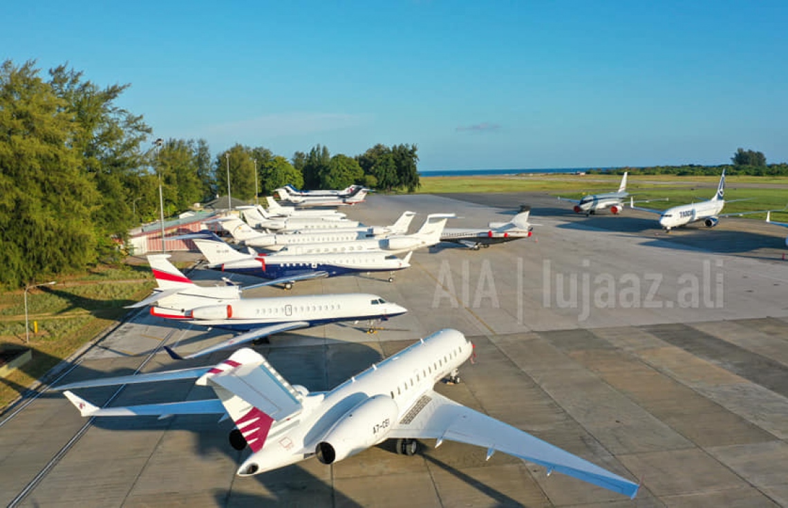 ގަން އެއާޕޯޓްގައި 35 ޖެޓް؛ މިއަހަރު ރެކޯޑް ހަދާނެ