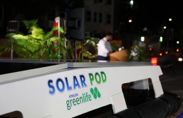 State Electric Company (STELCO) invents solar pods specially designed for Maldives’ environment. PHOTO: STELCO