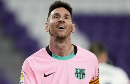 Lionel Messi during Wednesday's match. PHOTO: AFP