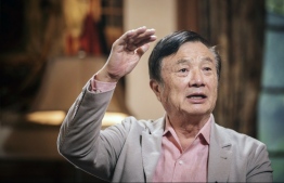 Ren Zhengfei, founder and CEO of Huawei, speaking at the company's headquarters in Shenzhen on May 24, 2019. PHOTO: BLOOMBERG