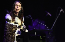 New Zealand Prime Minister Jacinda Ardern speaks during a national remembrance service in Christchurch on March 13, 2021, to mark two years since the Christchurch mosque attacks in which 51 people were killed and dozens were injured following the mass shooting on March 15, 2019. (Photo by Kai Schwoerer / POOL / AFP)