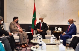 Foreign Minister of Bangladesh pays courtesy call on President Solih. PHOTO: PRESIDENTS OFFICE