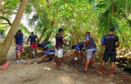 BML staff support community activities in three islands. PHOTO: BANK OF MALDIVES