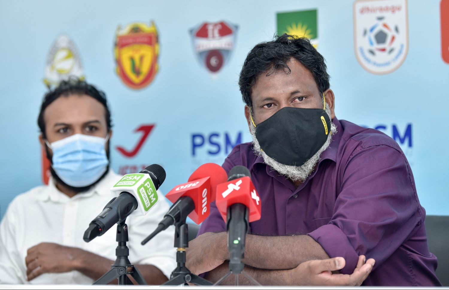 މާޒިޔާގެ ޖެނެރަލް ސެކްރެޓަރީ ވައްހާބް ވާހަކަ ދައްކަވަނީ.-- ފޮޓޯ: ނިޝާން އަލީ/ މިހާރު