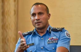 Police commissioner Mohamed Hameed -- Photo: Mihaaru