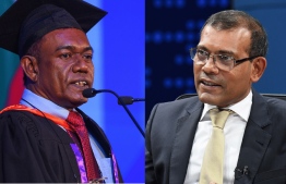 ރައްޔިތުން މަޖިލީހުގެ ރައީސް އަދި ކުރީގެ ރައީސް މުހައްމަދު ނަޝީދާއި އެމްޑީޕީގެ ފުރަތަމަ ރައީސް އިބްރާހިމް އިސްމާއީލް (އިބްރާ).