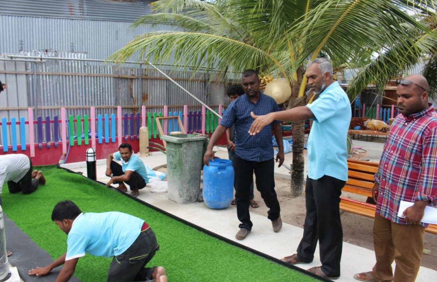 ޑރ. މުއިއްޒުގެ ހައުސިން މިނިސްޓަރުކަމުގައި މާލޭގައި ހެދި ކުޑަކުދިންގެ ޕާކެއްގެ މަސައްކަތް ކުރިއަށް ގެންދާ ގޮތް ބައްލަވަނީ.