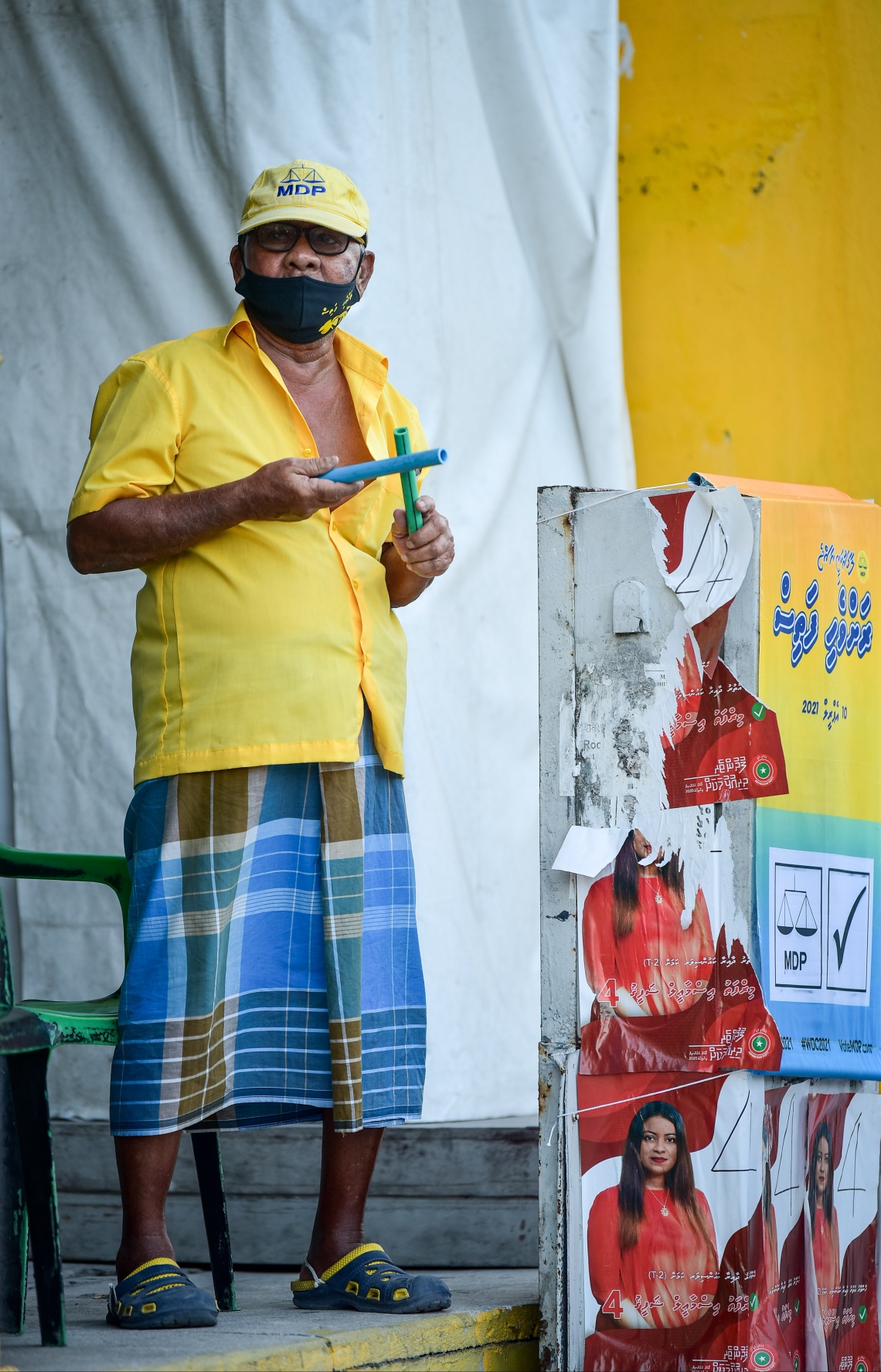 މާލެ- އޭޕްރިލް 9، 2021: ލޯކަލް ކައުންސިލް އިންތިހާބުގެ ކެމްޕޭނުގެ ފަހު ދުވަހު މާލެތެރޭގެ ބައެއް މަންޒަރުތަކާއި ހަރަކާތްތައް، ބޮޑު ދެ ޕާޓިން ވަނީ ވަރުގަދަ ކެމްޕޭންތަކެއް ކޮށްފައި--.ފޮޓޯ: ނިޝާން އަލީ/މިހާރު