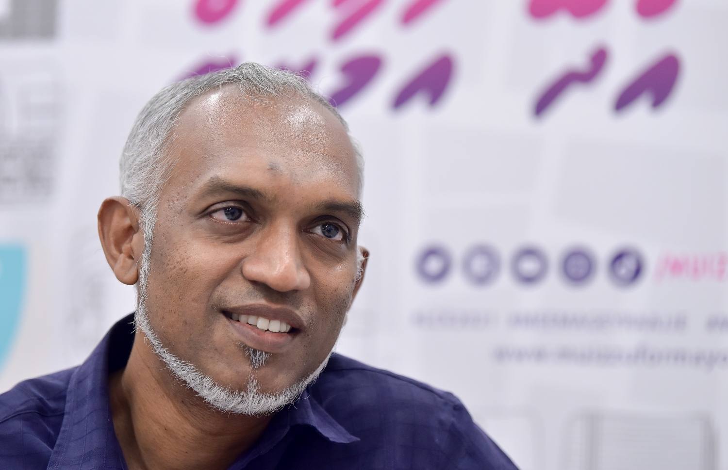 ޑރ މުއިއްޒު "މިހާރު" އާ އިއްޔެ ވާހަކަ ދައްކަވަނީ.---ފޮޓޯ: ނިޝާން އަލީ/މިހާރު