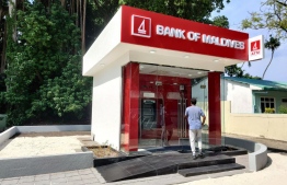 The new Self-Serice ATM in Maaungoodhoo. PHOTO: BML