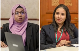 Shiyama Mohamed (l) and Nishama Mohamed: the two Deputy Ministers at the Health Ministry has been dismissed.