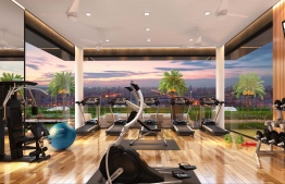 Aquavita's indoor gym, one of the many amenities offered to Aquavita's residences -- Photo: Aquavita