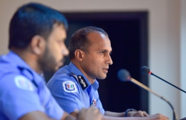 The Commissioner of Maldives Police Mohamed Hameed--