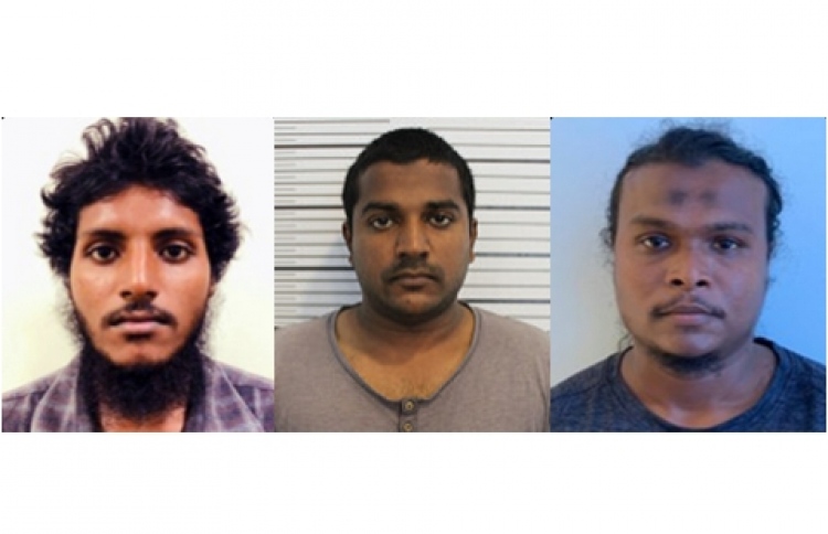 ހަމަލާއާ ގުޅޭ ތިން މީހަކު ޝަރީއަތް ނިމެންދެން ބަންދު